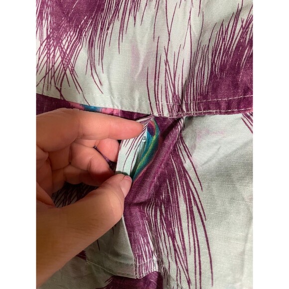 Vintage Nanette Lepore Ultra Mini Low Rise Skirt Peacock Feathers Boho 00s Y2K - Picture 6 of 14